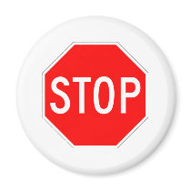 Stop Sign Customizable magnets