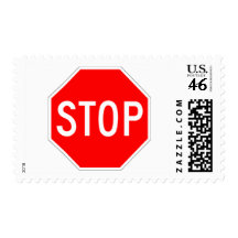 Stop Sign Customizable Stamp