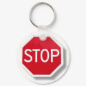 Stop Sign Key Chain keychains