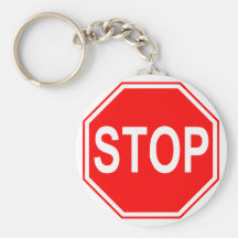 Stop Sign keychain