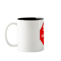 Stop sign mug
