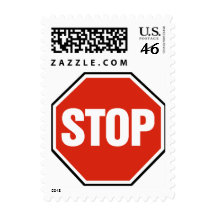 'STOP' sign - Postage