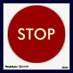 Stop Sign--Temporary/Reusable Wall Sticker