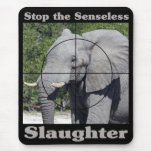 Stop Slaughter-Elephant Mouse Pad