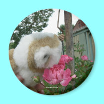 Stop & Smell the Roses magnets by codfishlady Stop & Smell the Roses magnets