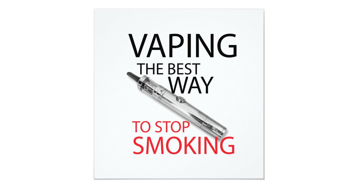 Stop smoking card Zazzle