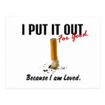 Stop Smoking I Put It Out Family Loves Me Postcard