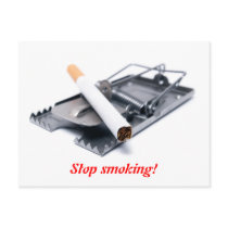 Stop smoking! postcards