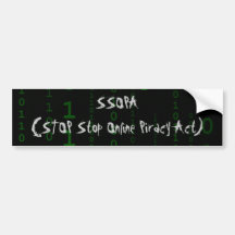 STOP SOPA BUMPER STICKERS
