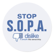 STOP SOPA - Dislike Stickers