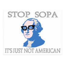 Stop SOPA It’s Just Not American Post Card