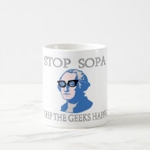 Stop SOPA Keep The Geeks Happy Mug