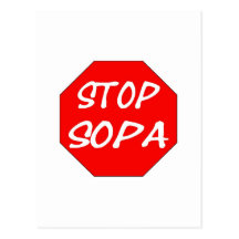 Stop SOPA Postcard