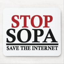 STOP SOPA Save the Internet mousepads