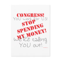 Stop Spending - Congress Postcard