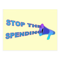 Stop Spending Postcard postcards