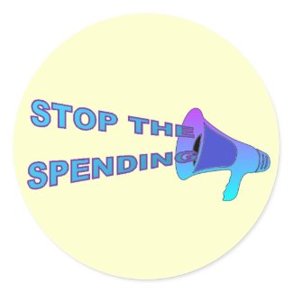 Stop Spending Sticker sticker