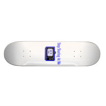 Stop Staring At Me Television Set Custom Skateboard