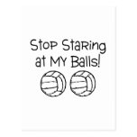 Stop Staring At My Balls Volleyballs Post Card