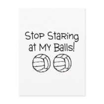 Stop Staring At My Balls Volleyballs Post Card