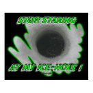 postcard - Great gift for any ice fisherman with a sence of humor.