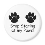 Stop Staring At My Paws Refrigerator Magnets Stop Staring At My Paws Refrigerator Magnets