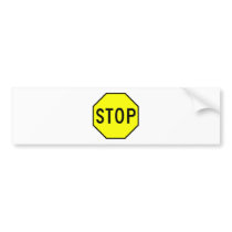 Stop Street Road Sign Symbol Caution Traffic Bumper Sticker