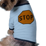 Stop Street Road Sign Symbol Caution Traffic Doggie T-shirt