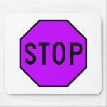 Stop Street Road Sign Symbol Caution Traffic mousepads