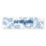 Stop talking bubbles bumper sticker