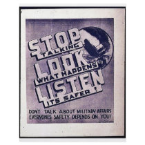 Stop Talking Look What Happens Listen Its Safer Flyer Design
