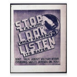 Stop Talking Look What Happens Listen Its Safer flyers