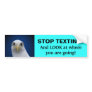 Stop Texting! Eagle Portrait Bumper Stickers