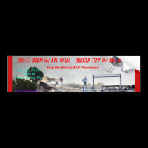 Stop the Bloody Roundup! Bumper Sticker bumper stickers