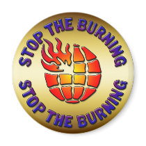 STOP THE BURNING magnets by dgpaulart STOP THE BURNING magnets