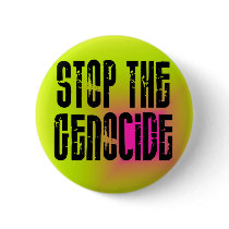 Stop The Genocide Button by Fayezeee235 Stop The Genocide Button