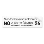Stop the Government Takeover Bumper Stickers