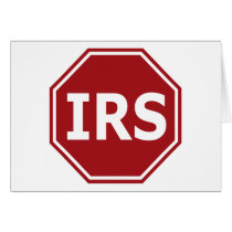 Stop the IRS Greeting Card