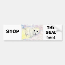 Stop The Seal hunt Bumper Sticker