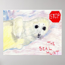 Stop The Seal Hunt Posters