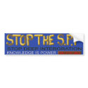 STOP THE SPP - Canada - Bumber Sticker bumper stickers