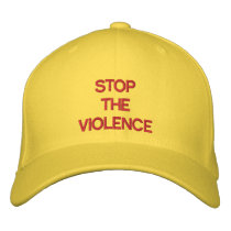 STOP THE VIOLENCE embroidered hats by Freedom_T STOP THE VIOLENCE embroidered hats