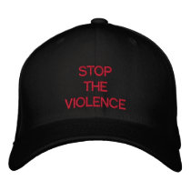 STOP THE VIOLENCE embroidered hats