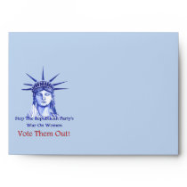 Stop The War On Women Envelopes