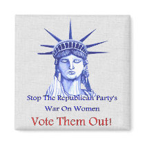 Stop The War On Women Refrigerator Magnet