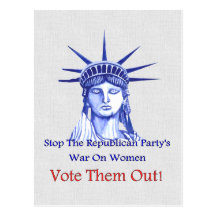 Stop The War On Women Post Card