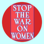 Stop the War On Women stickers