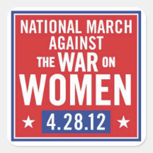 Stop The War On Women Stickers