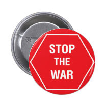 STOP THE WAR buttons