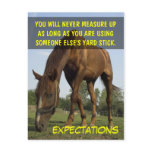 Stop trying to meet other people's expectations postcard